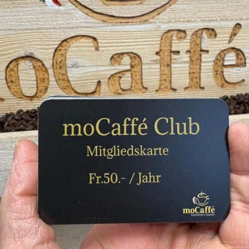 moCaffé Club - Mitgliederkarte